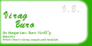 virag buro business card